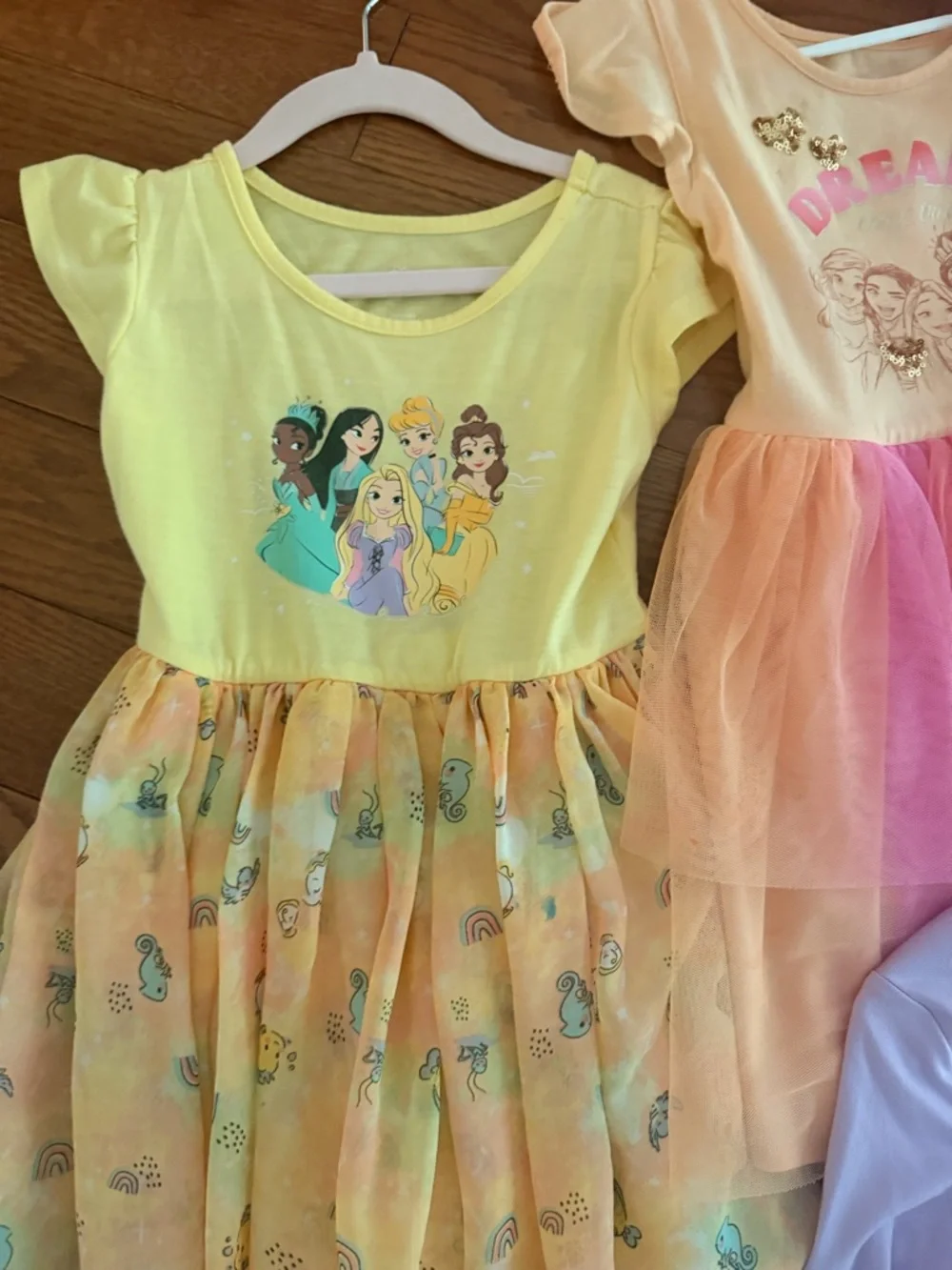 Target Girls' Yellow and Lavender Princess Tulle Dresses - 4 Pack